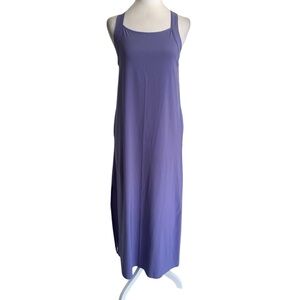 Athleta XS Purple Crossback Sleeveless Lightweight Arrival Maxi Dress Lounge